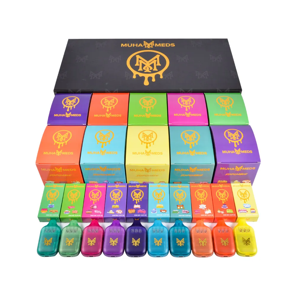 Empty Muha Meds All in One 3 Chambers 2g Disposable Vape high quality